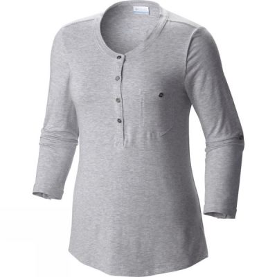 Camisa Columbia Spring Drifter 3/4 Sleeve Mujer Gris - Chile HTI385927